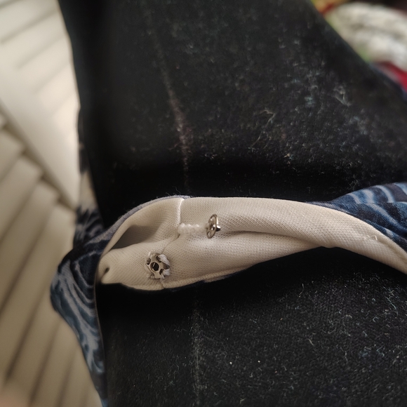 Chaps Navy & White Floral Maxi Dress Size M – Like New - Picture 12 of 15